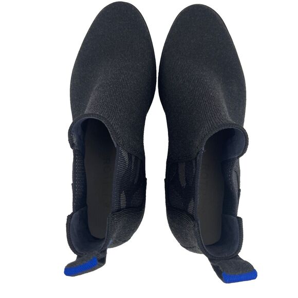 Rothys $259 Merino Wool Chelsea Ankle Boots Granite Gray Black Camo Mens Size 11 - Picture 5 of 8